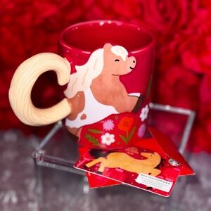 NWT❣️Starbucks 2026 Year Of The Horse Red Ceramic Mug, 12oz with Matching G.card